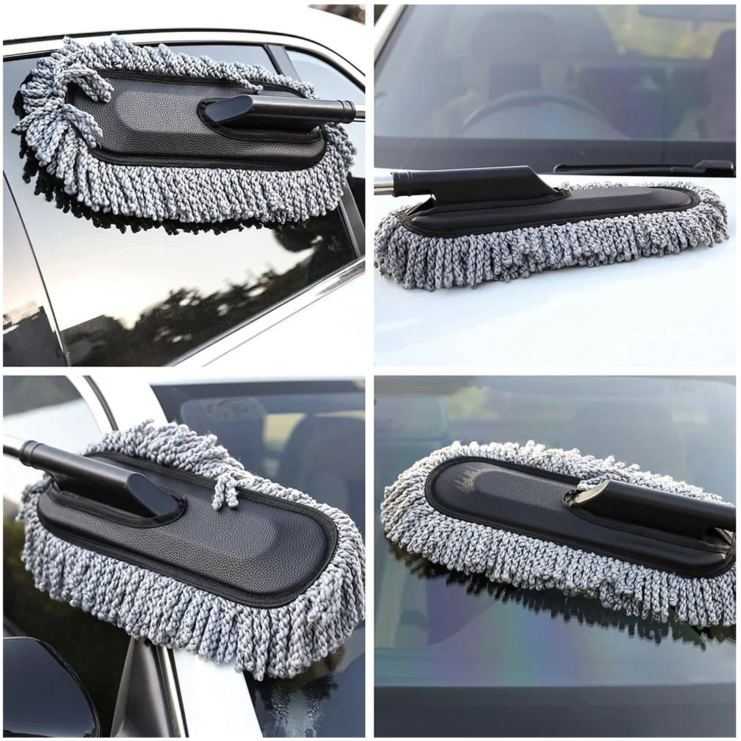 Car Duster, Long Retractable / Soft / Non-Slip / Handle Multipurpose Microfiber Wash Brush Vehicle Interior and Exterior Cleaning Kit with for Car, Boats or Home Car Duster, Long Retractable / Soft / Non-Slip / Handle Multipurpose Microfiber Wash Brush Vehicle Interior and Exterior Cleaning Kit with for Car, Boats or Home